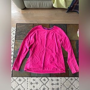 Girls bright pink long sleeve